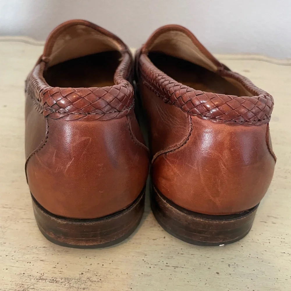 Allen Edmonds Made in USA Maxfield‎ Tasseled Leather Loafer in Brown 12 D $275